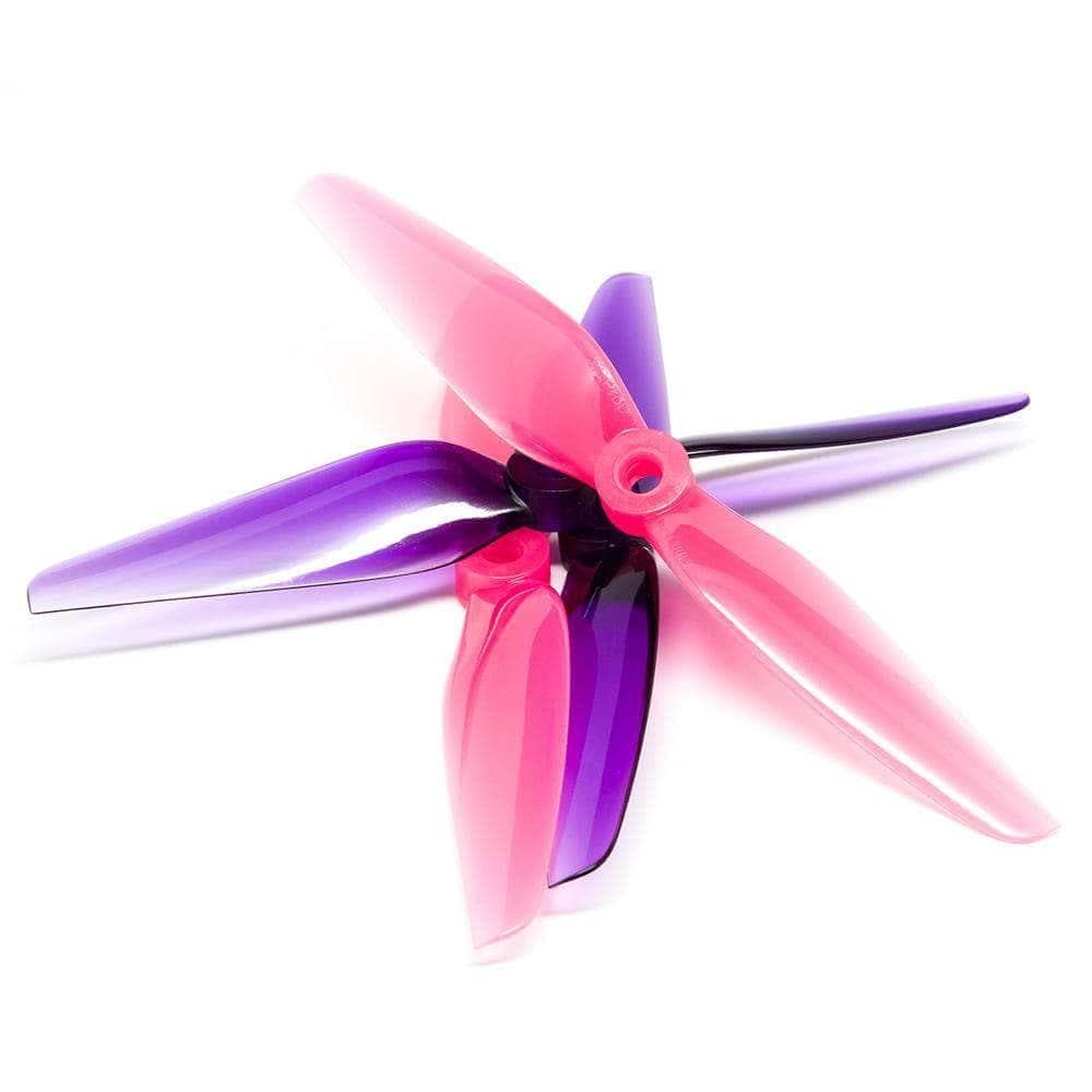 ETHiX x HQ Prop K2 Bubble Gum 6040-2 / 6" Bi-Blade Bando/Freestyle FPV Drone Props (4 Pack) - Pink+Purple for fpv drones 1