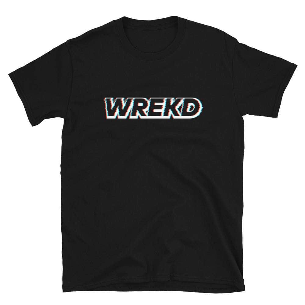 WREKD Analog OSD Logo Short-Sleeve Unisex Tee for fpv drones