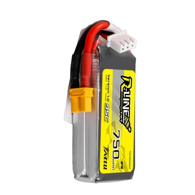 Tattu R-Line 750mAh 2S 95C Lipo battery for drones for fpv drones 2