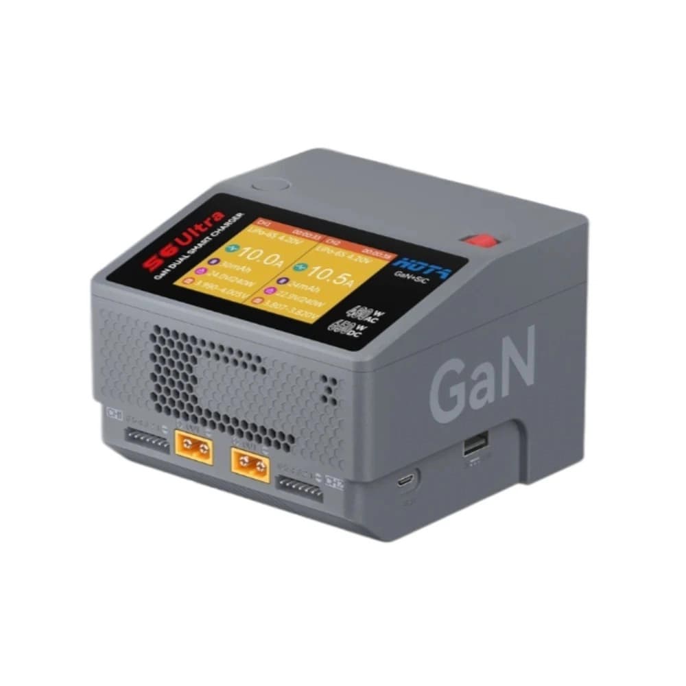 Hota S6 Ultra 650W GaN+SiC Dual Channel Smart Charger - 4.625 for fpv drones 1