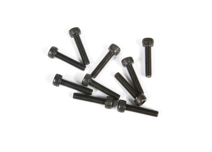 Axial AX31398 2.6x12mm Black Cap Head Screw Set (10) SCX10 II for fpv drones
