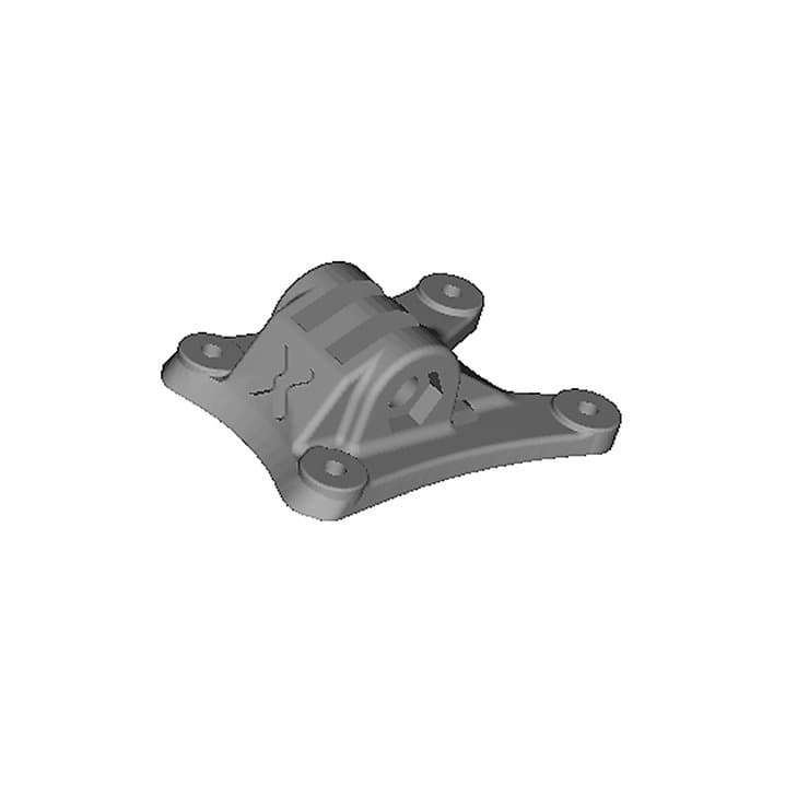 Foxeer Mega 5 GoPro mount 3D print TPU black for fpv drones