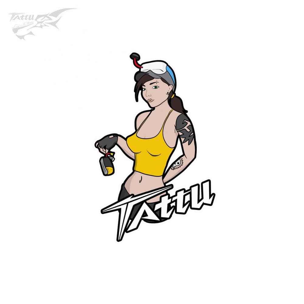 Tattu Girl Sticker for fpv drones