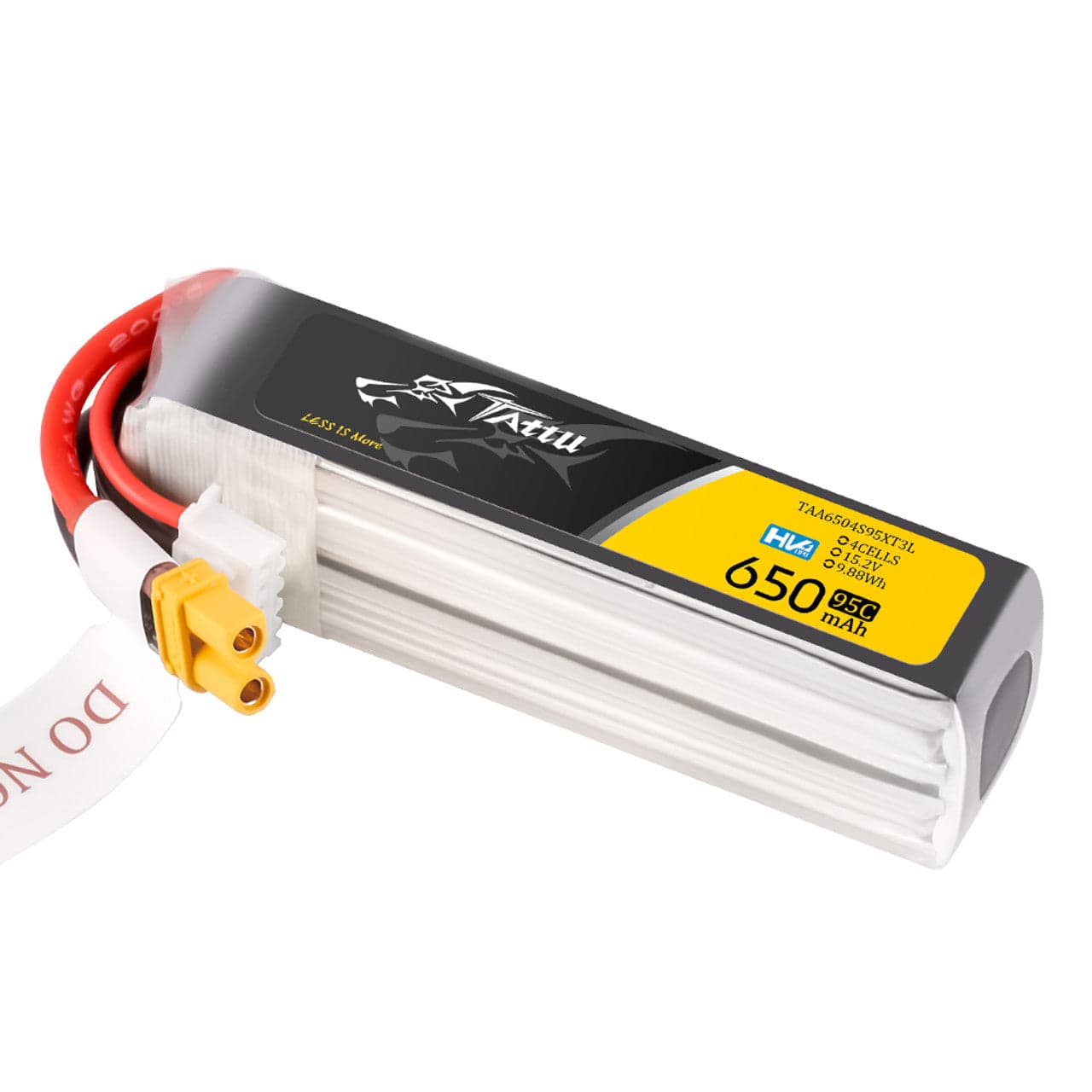 Tattu R-Line 650mAh 4S 15.2V 95C Lipo Battery Long Pack with XT30 Plug for fpv drones 1