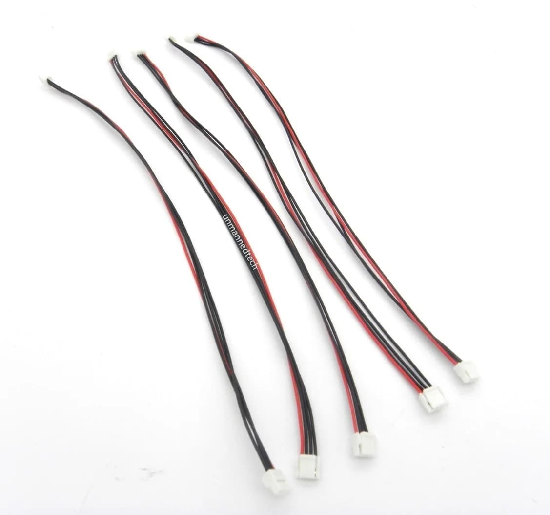 Male JST-GH 1.25 4 pin connectors to JST-GH 1.25 4 pin connectors cable - Pack of 5 for fpv drones 1