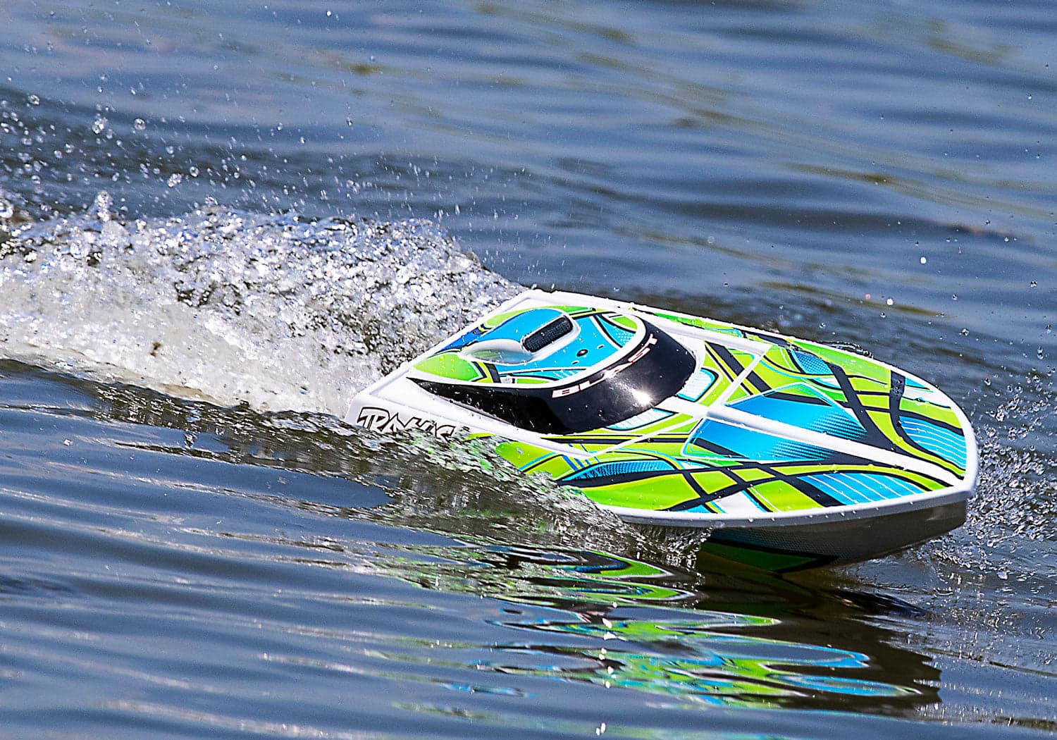 Traxxas Blast 24" High Performance RTR Race Boat Green for fpv drones 1
