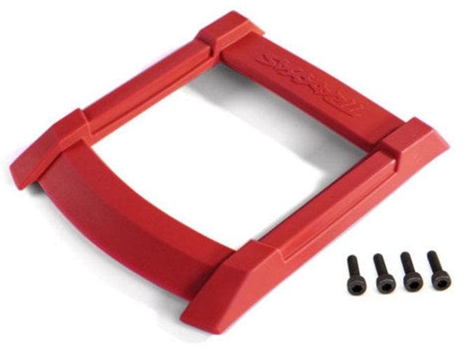 Traxxas 8917R Skid Plate Roof (Body) (Red)/ 3x12mm CS (4) Maxx for fpv drones