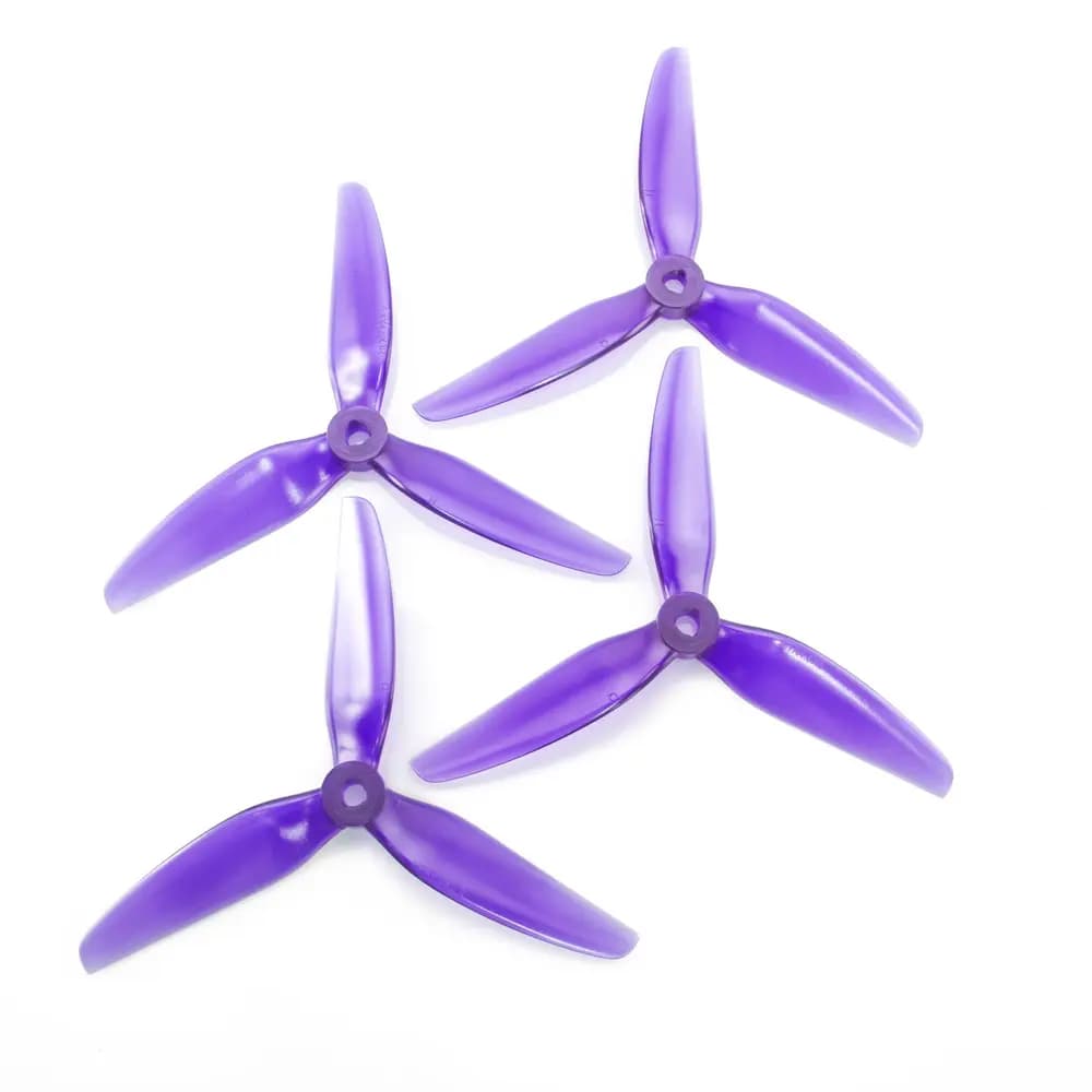 HQProp DP 5.1X4.6X3 Propeller (Set of 4 - Light Purple) - 5" - Purple for fpv drones 1