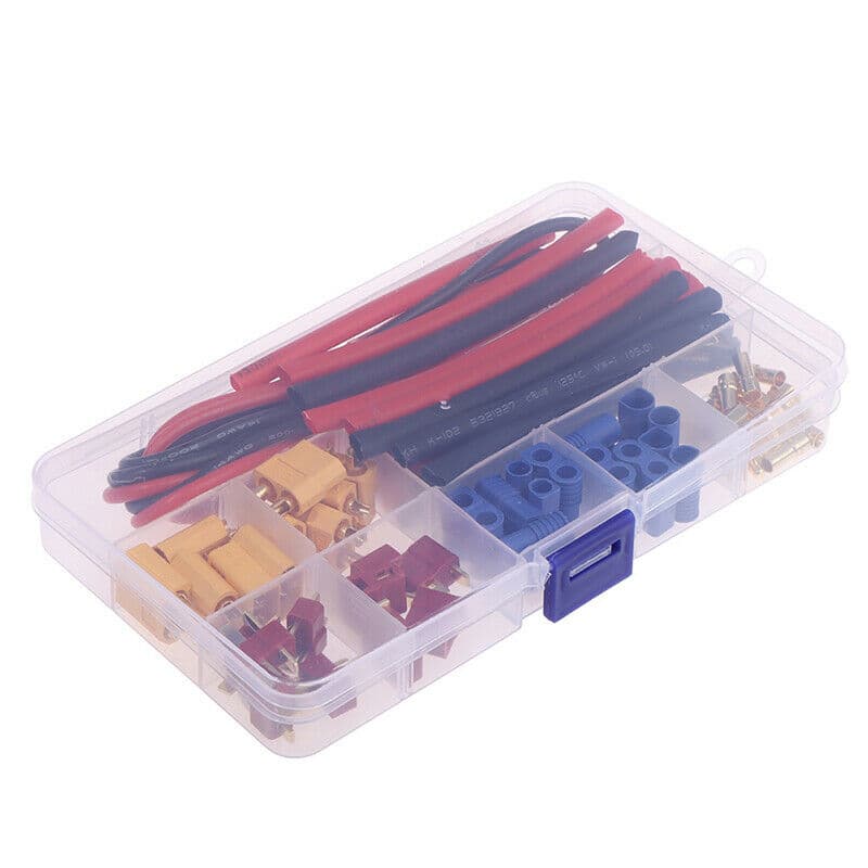 Battery Connector Set (T-plug, EC3, XT60) w/ Silicone Wire and Heat Shrink for fpv drones 4