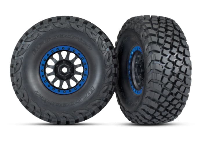 Traxxas 8474X Mounted Tires / Wheels Baja KR3 (2) UDR for fpv drones