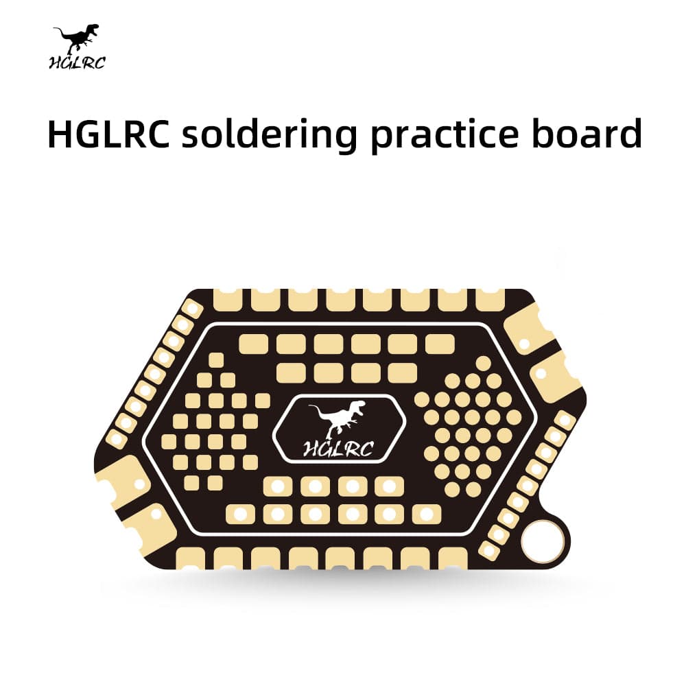 HGLRC soldering practice board double-sided design for beginner training for fpv drones