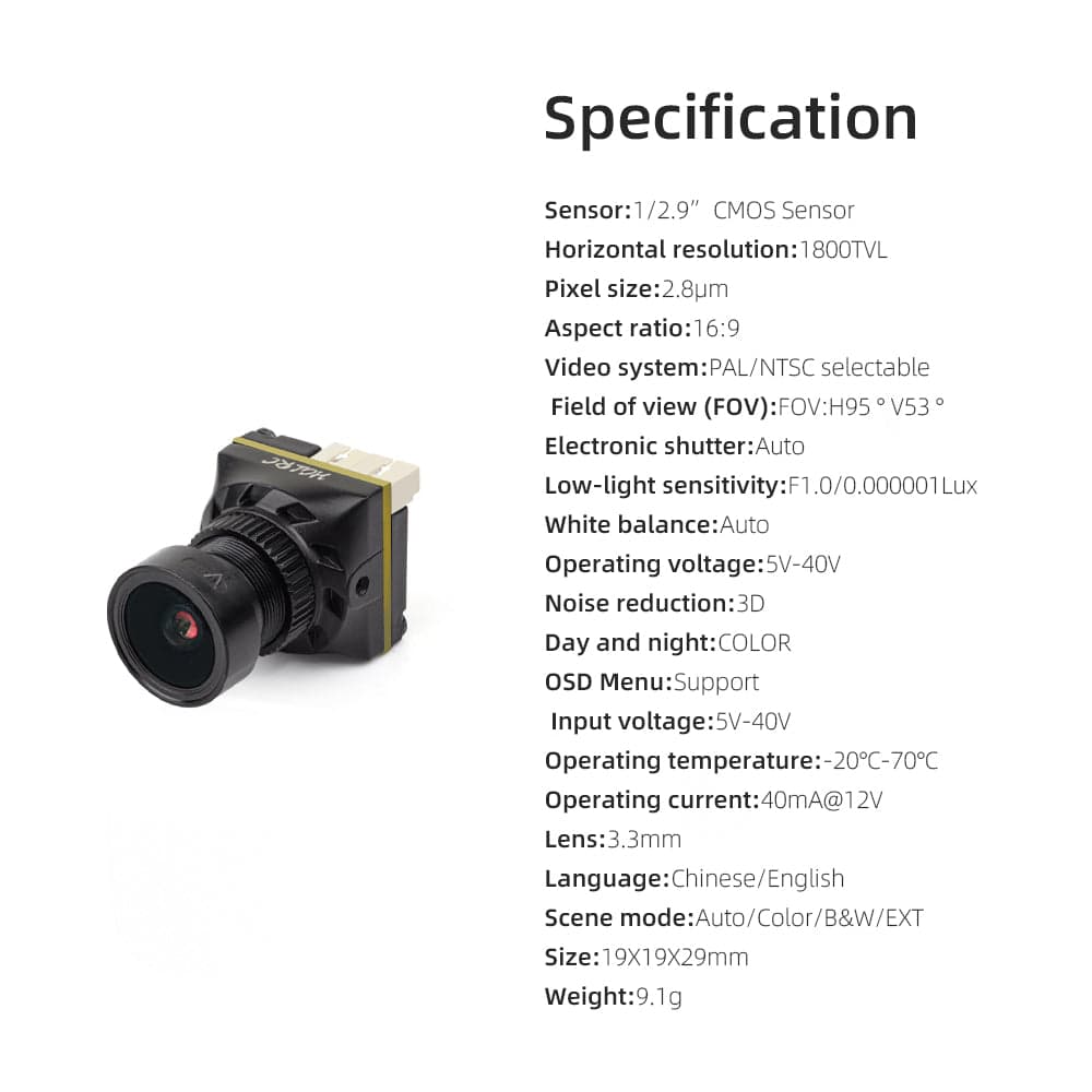 HGLRC L-series cameras low latency night vision for FPV Drone for fpv drones 3