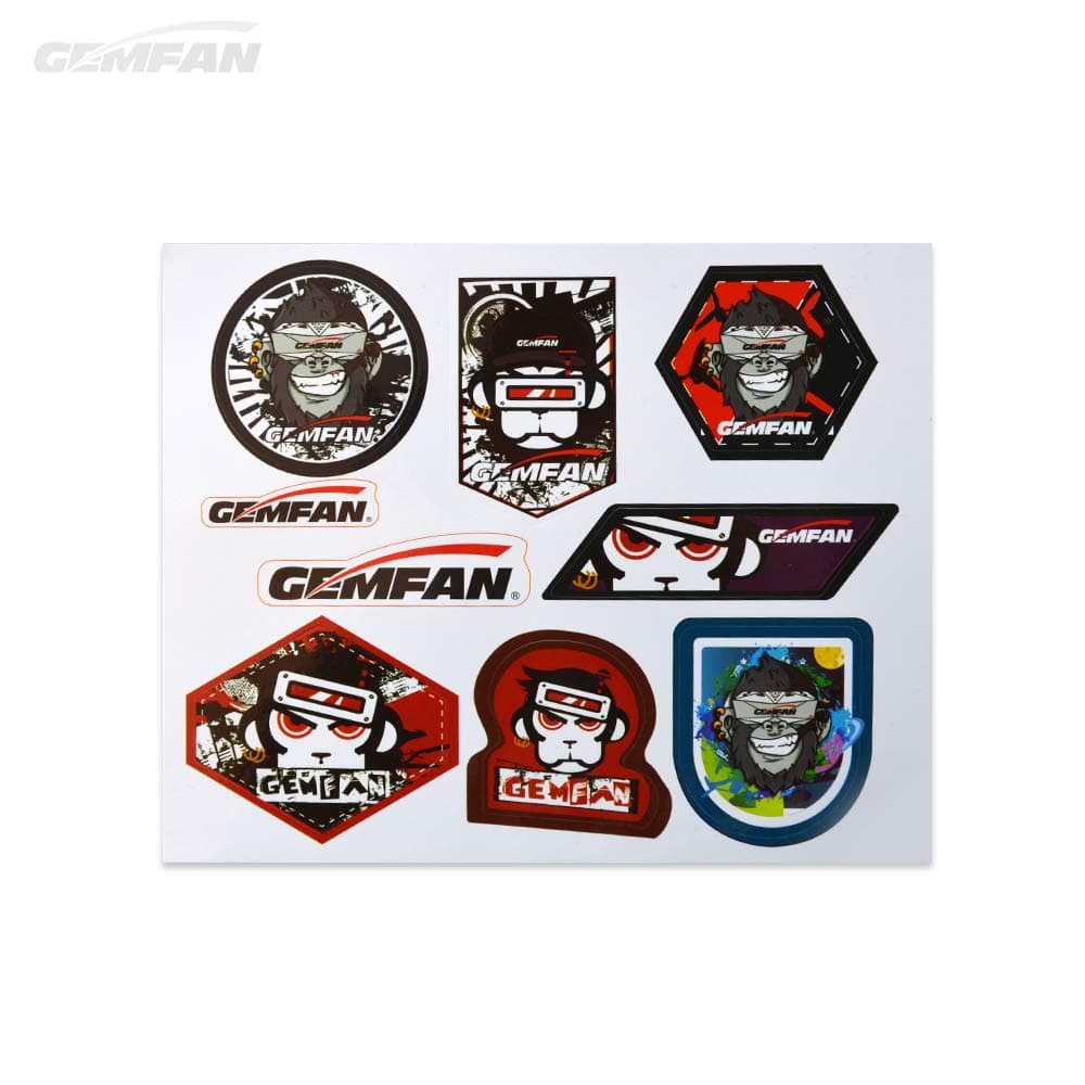 Gemfan Monkey Stickervel