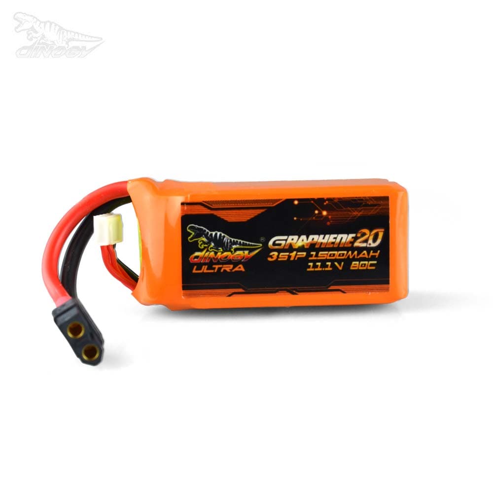 Dinogy Ultra Graphene 2.0 - 1500mAh 11.1V 80C 3S LiPo Accu - XT60 for fpv drones