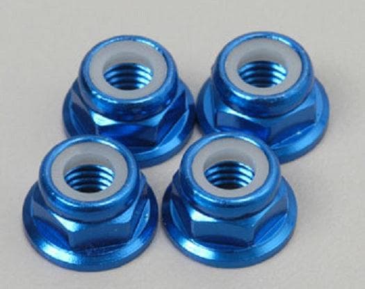 Traxxas 4147X Flanged Wheel Nuts (4) 5mm Blue Aluminum E-Maxx Revo T-Maxx for fpv drones