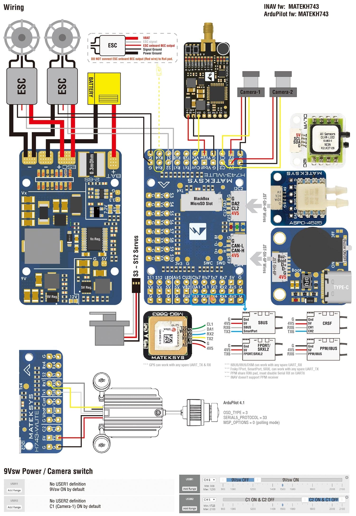 Matek H743-WLITE FLIGHT CONTROLLER for fpv drones 6