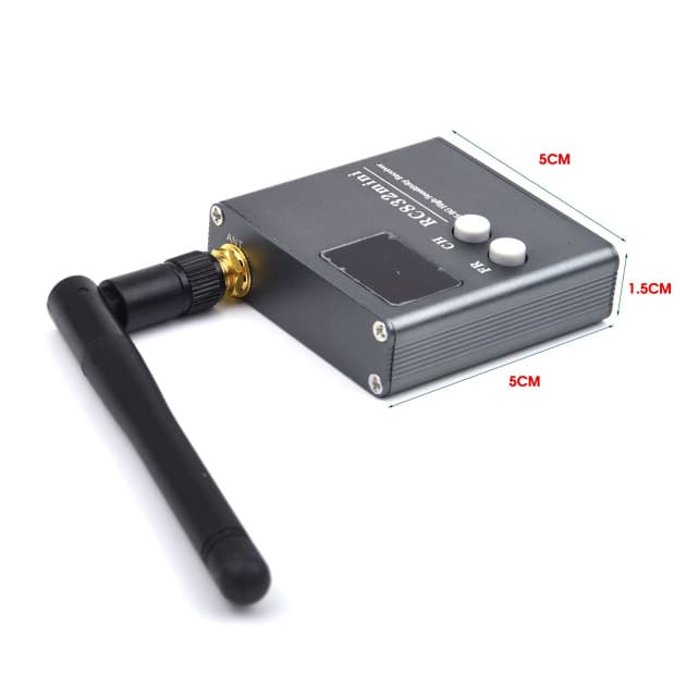 RC832 Mini analog video FPV receiver 4.9-5.8GHz for fpv drones 2