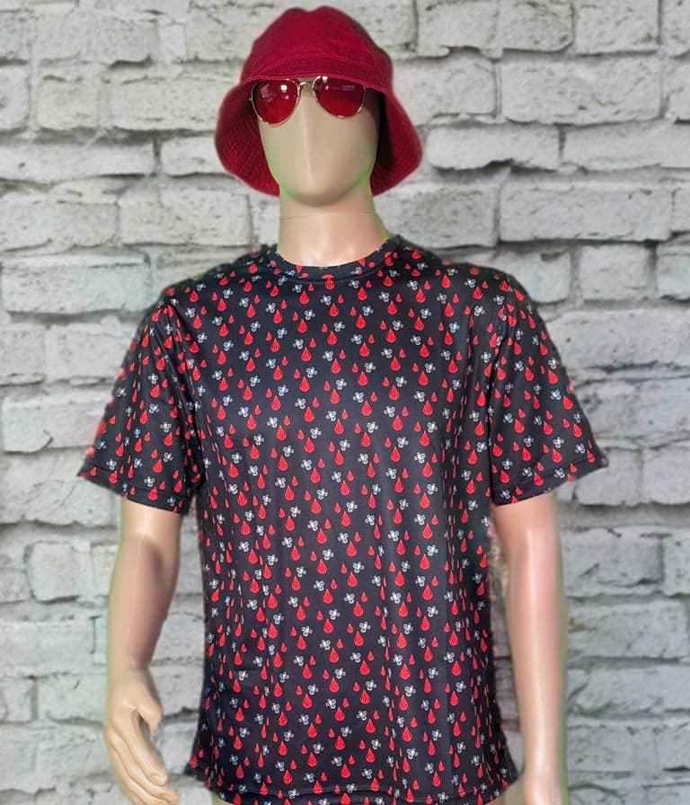 weBLEEDfpv WhoopBlood 100% POLYESTER Full Print T-SHIRT for fpv drones