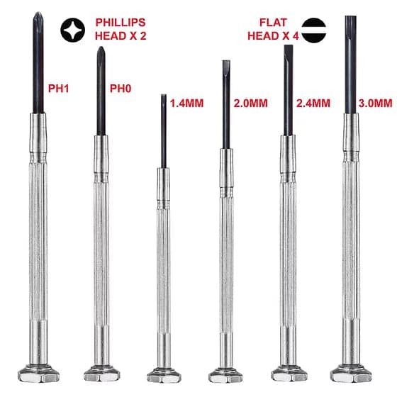 6 PIECE PRECISION SCREWDRIVER SET for fpv drones 1