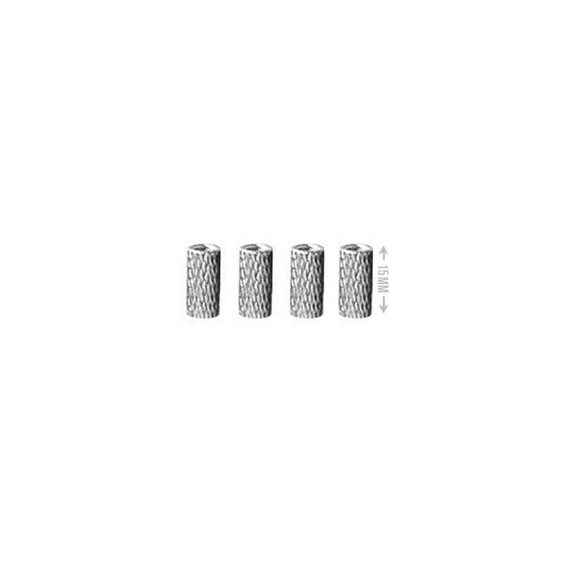 M3 Aluminium Standoffs (4 stuks) - GEKARTELD - 15mm - ZILVER for fpv drones 1