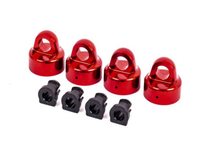 Traxxas 9664R Sledge Red Aluminum Shock Caps for fpv drones