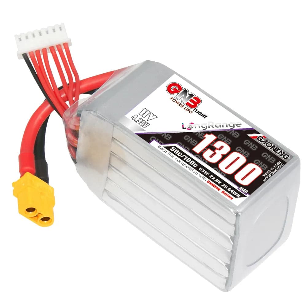 GAONENG GNB LiHV 6S 22.8V 1300mAh 50C XT60 LiPo Battery [DG] for fpv drones 4