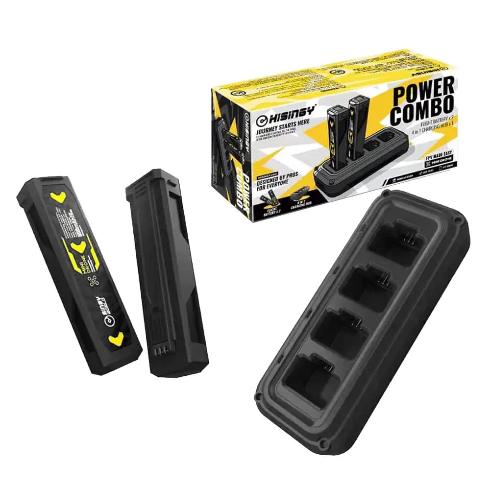 HISINGY Stargazer Power Combo - 2 Batteries + 1 Charging Hub - 3 for fpv drones 1