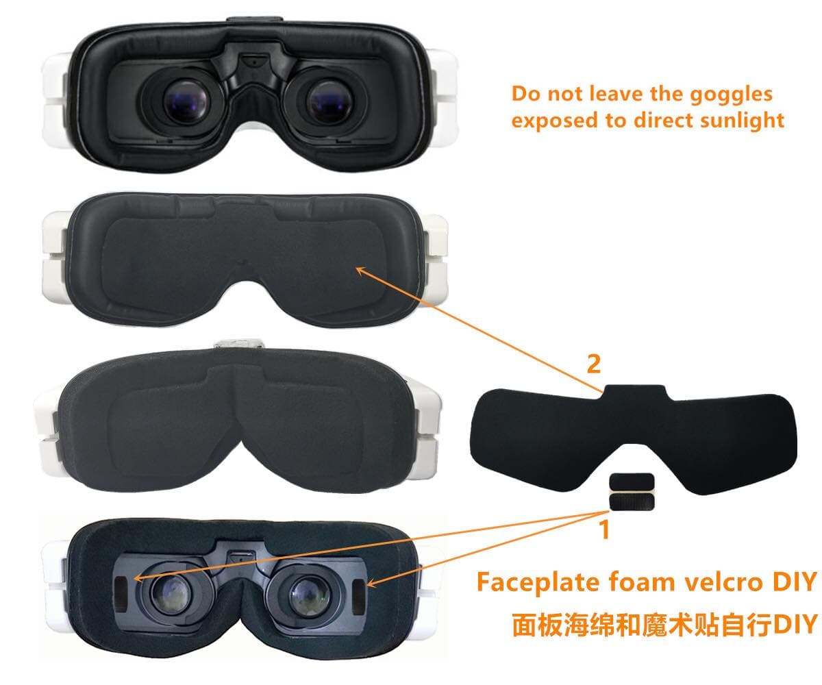 Upgrade Faceplate Foam For Fatshark HDO2 Goggles for fpv drones 2
