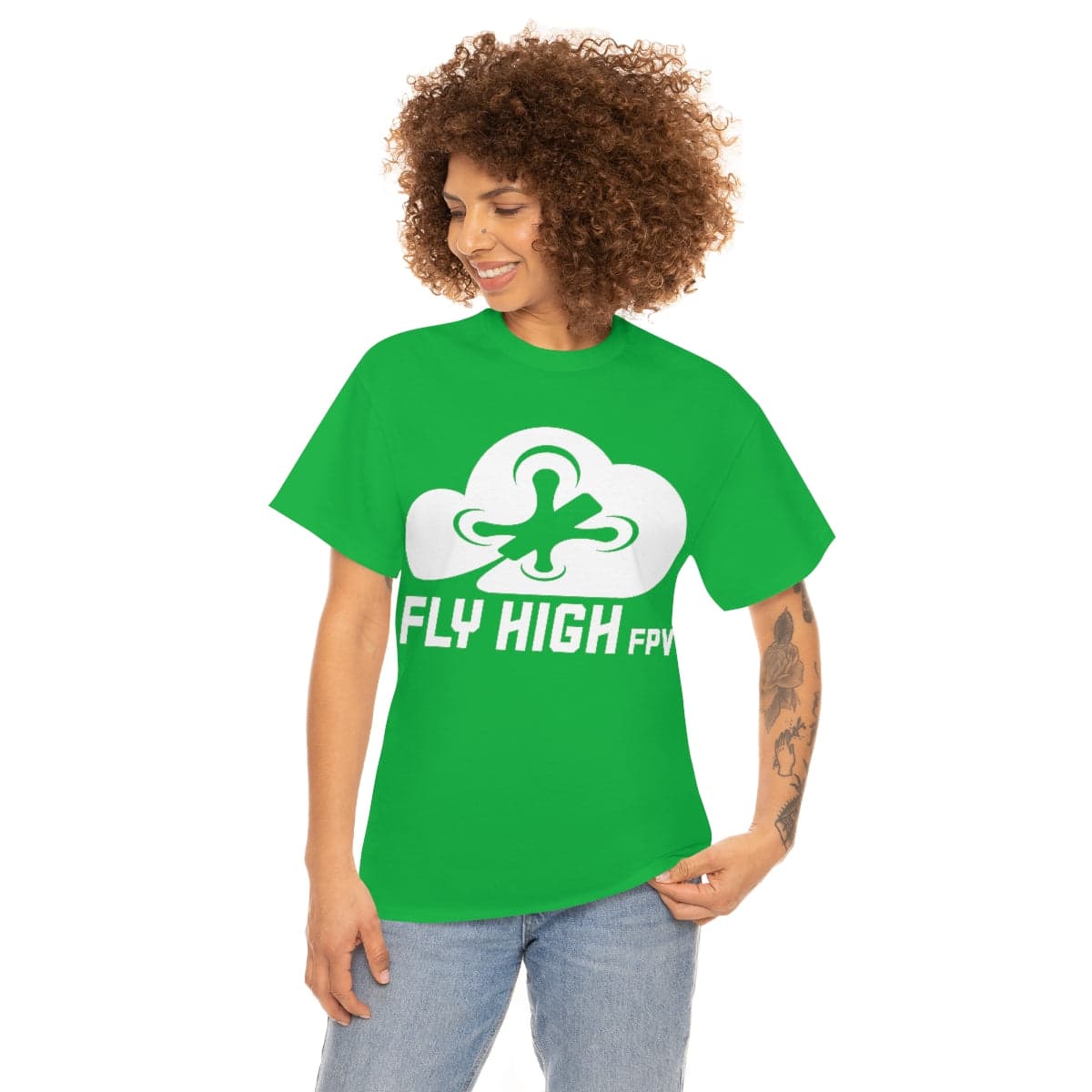 Fly High FPVTee - White Logo for fpv drones 19
