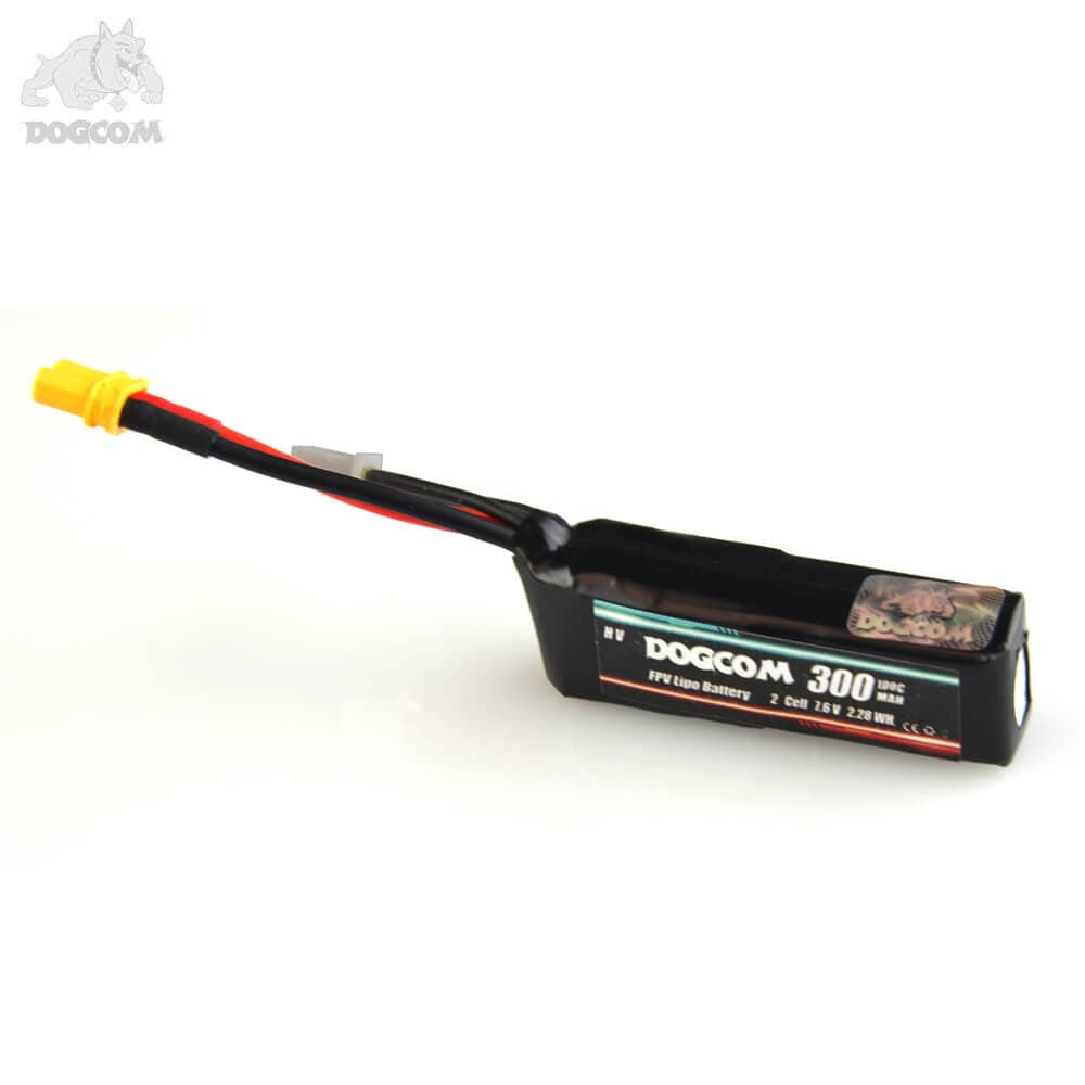DOGCOM 300mAh 100C 2S 7.6V HV LiPo Accu - XT30 for fpv drones 2