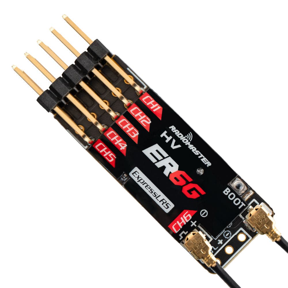 RadioMaster ER6G & ER6GV 2.4GHz ELRS PWM Receiver for fpv drones 1