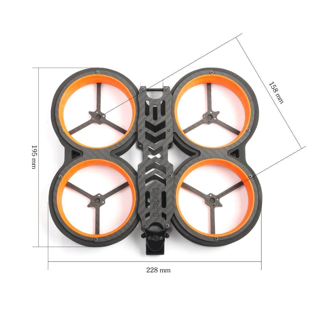 DIATONE MXC TAYCAN DUCT 3 INCH CINEWHOOP - FRAME KIT for fpv drones 4