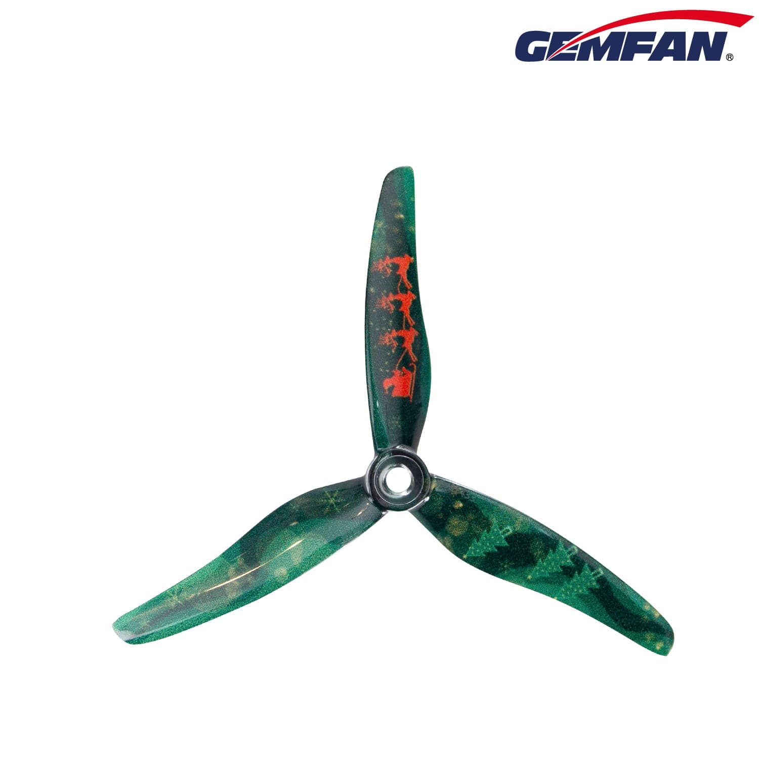 Gemfan Hurricane 51433 - Christmas Limited Edition - Santa Green for fpv drones