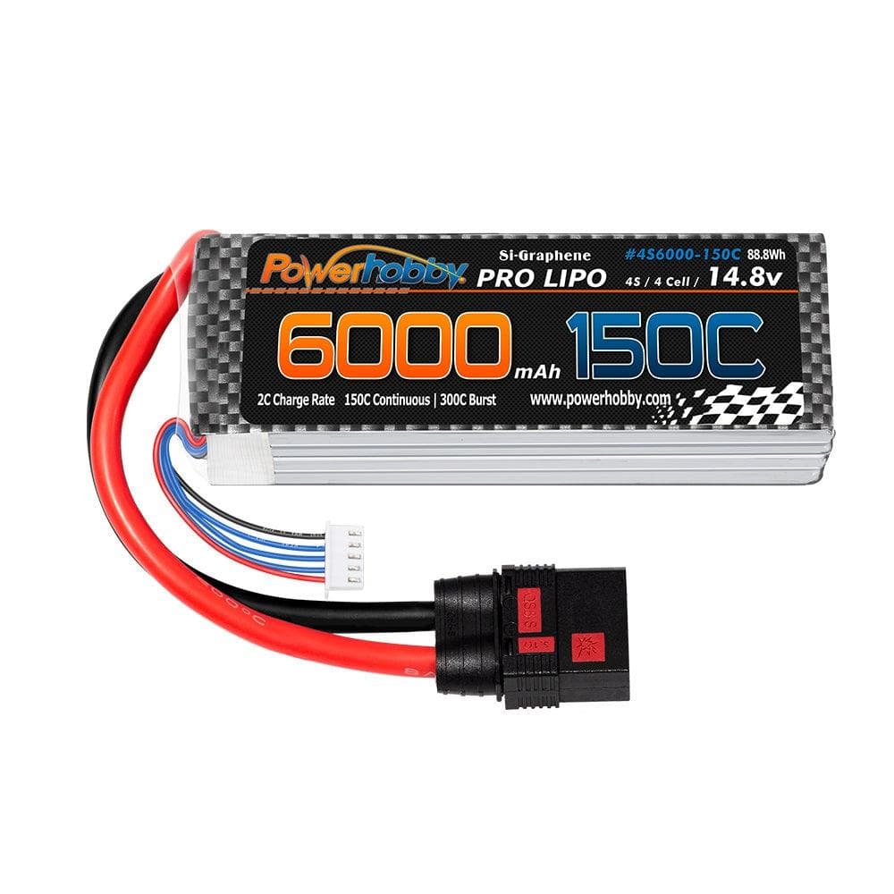 Powerhobby XTREME 4S 14.8V 6000mah 150C-300C Lipo Battery W QS8 Plug 8AWG for fpv drones 2