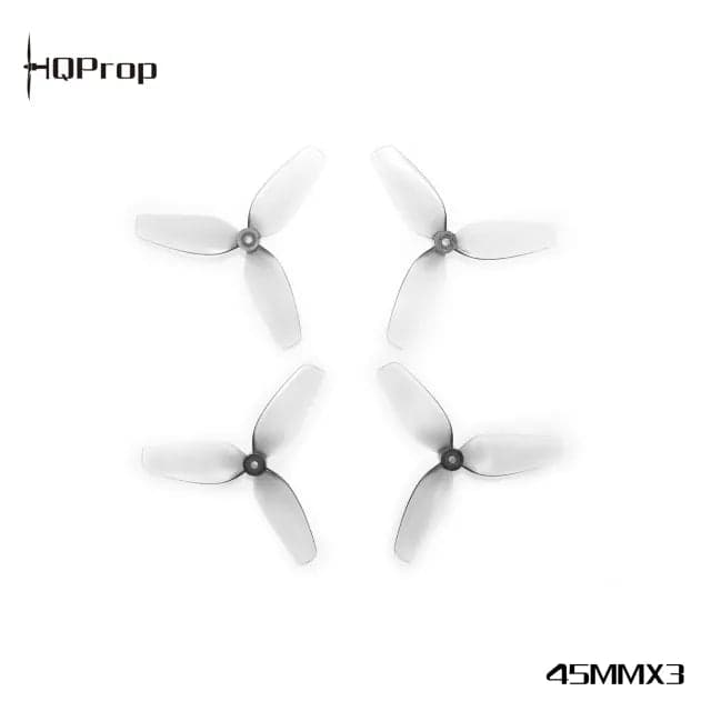 HQ Micro Whoop Prop 45MMx3 PC 1.5mm Shaft (2CW+2CCW) - Grey for fpv drones 2