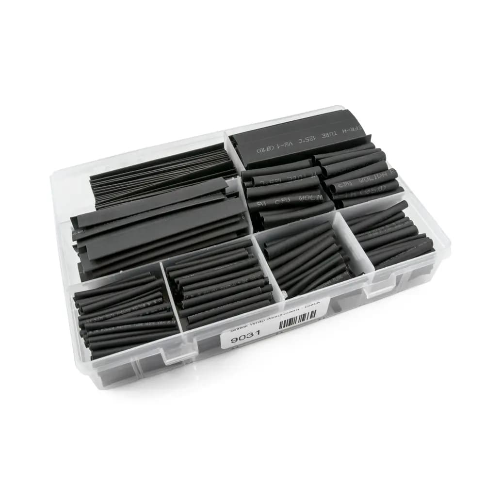 Heat Shrink Tube Assortment Box - 508pcs Black - Black for fpv drones 1