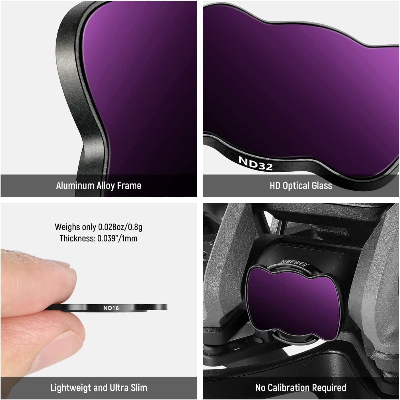 DJI Avata Magnetic ND Filters and Lens Protector Kit for fpv drones 14