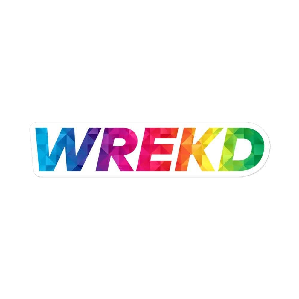 WREKD Oversized Colorful Sticker (Print-on-demand) - Choose Dimensions for fpv drones 3