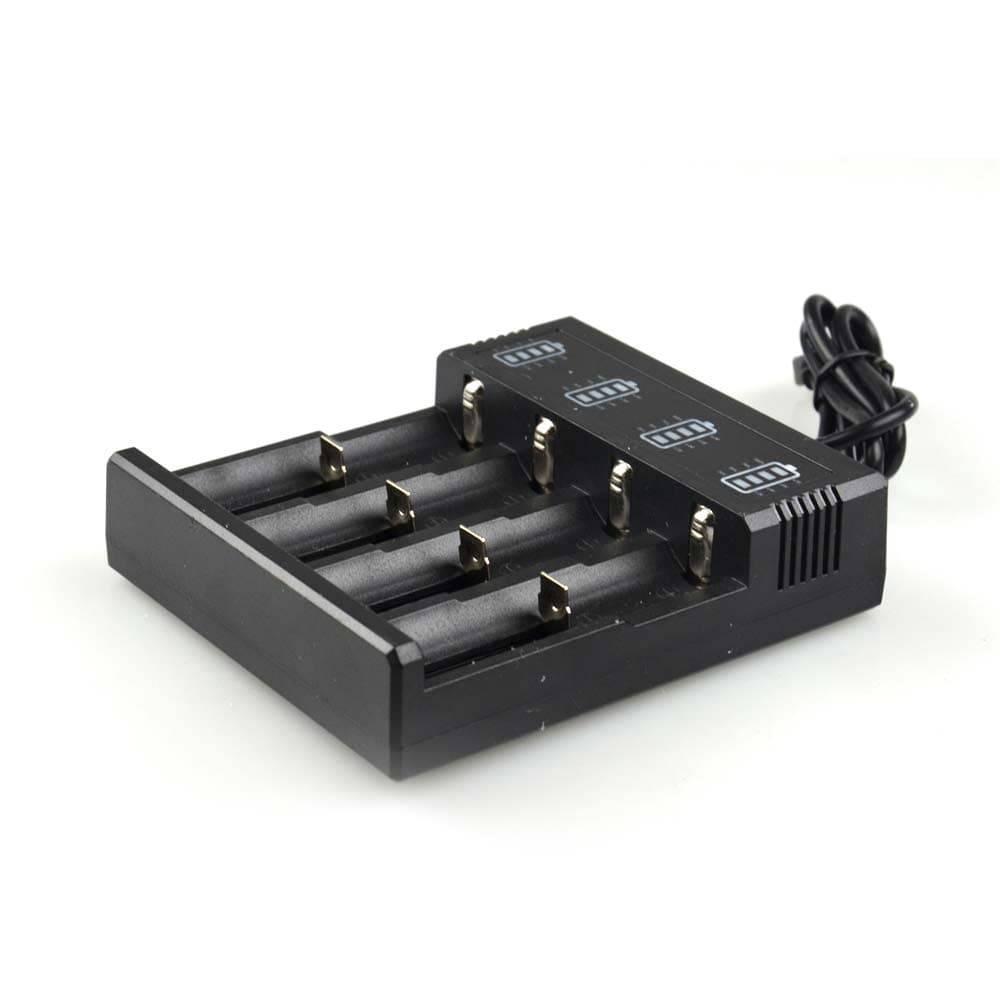 USB-Lader met display voor vier stuks 21700/18650/18350 batterijen for fpv drones 4