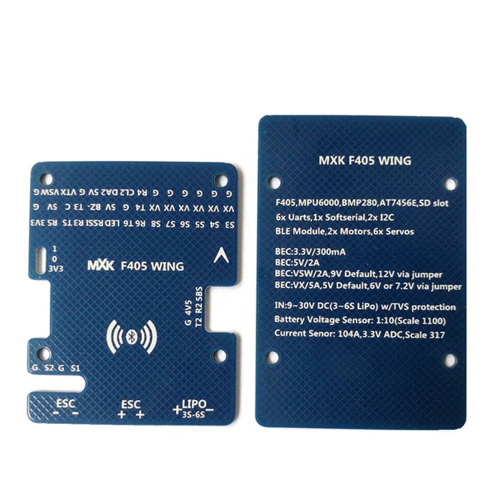 MXK F405WING STM32F405 Flight Controller Built-in OSD Support bluetooth For RC Airplane Fixed Wing for fpv drones 2
