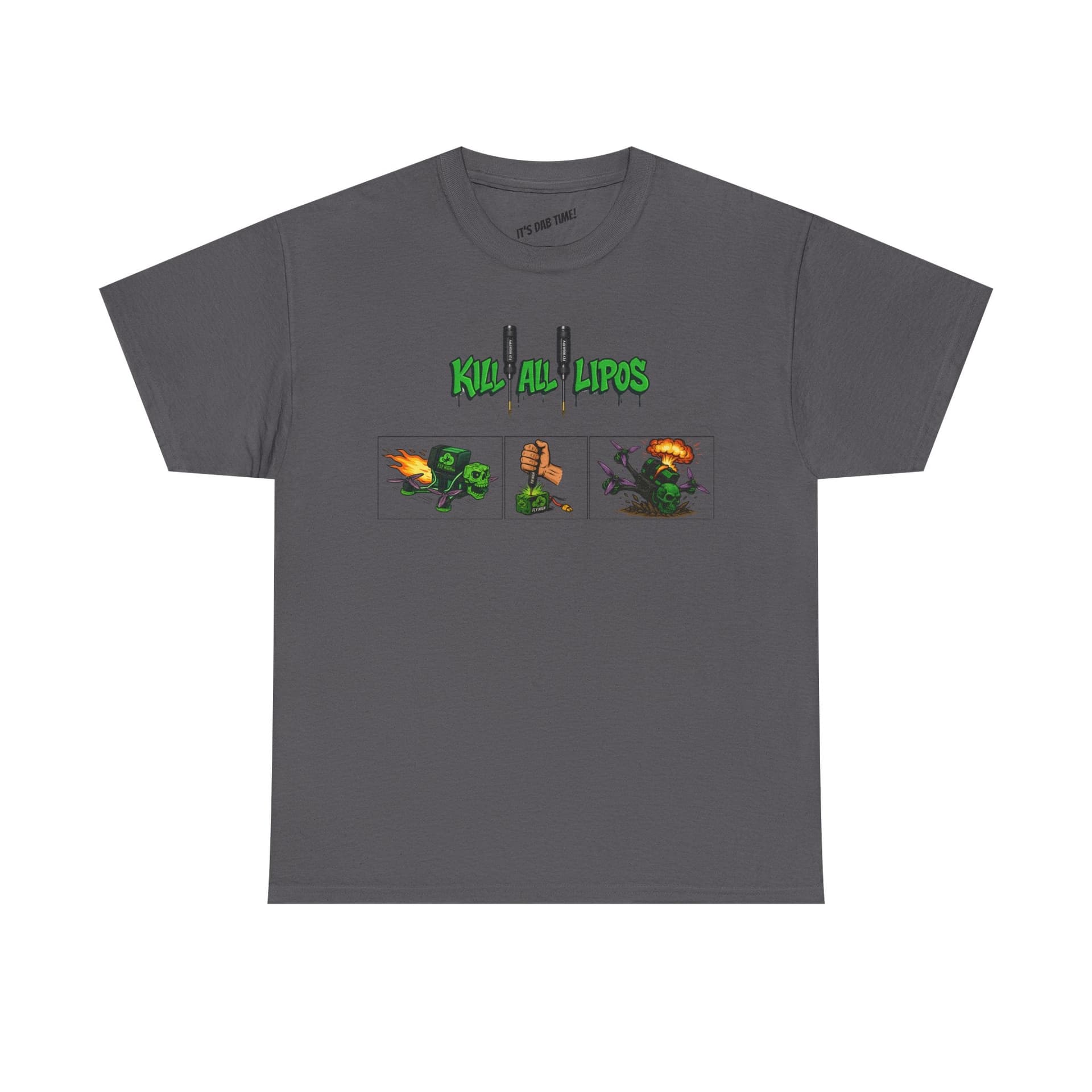 Kill All Lipos - Comic Strip -  FPV Drone T-Shirt for fpv drones 8