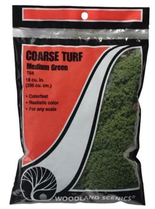 Woodland Scenics T64 Turf Fine Coarse Medium Grass Bag Train Scenery for fpv drones