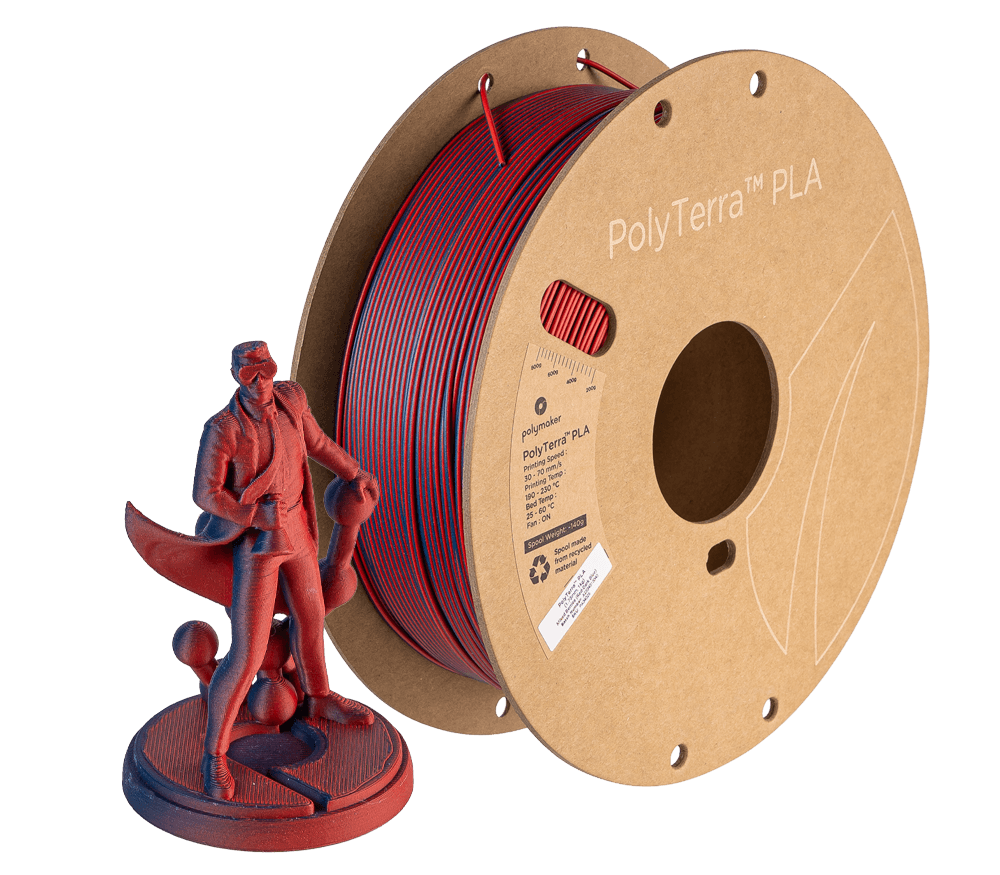 Polymaker PolyTerra Dual Matte PLA Filament 1kg 1.75mm for fpv drones 6
