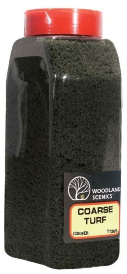 Woodland Scenics T1366 Turf Fine Coarse Conifer 32oz Train Scenery for fpv drones
