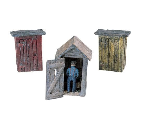 Woodland Scenics D214 HO Outhouses (3) & Man Set Structure Kit for fpv drones