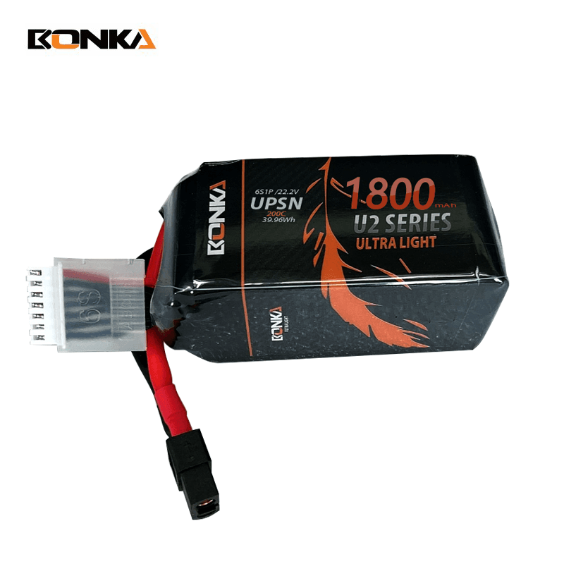 Bonka 1800mAh 200C 6S 22.2V UPSN Series FPV Racing LiPo Battery for fpv drones