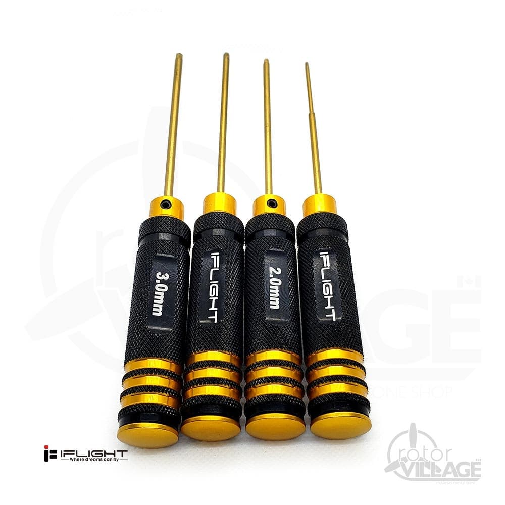 Titanium Plated Hex Driver Tool Kit - 1.5/2/2.5/3mm - 4pcs for fpv drones
