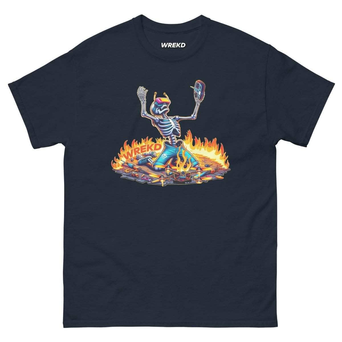 WREKD Skeleton Last Pack, Now Dying Inside Men's Tee - Choose Color for fpv drones 4