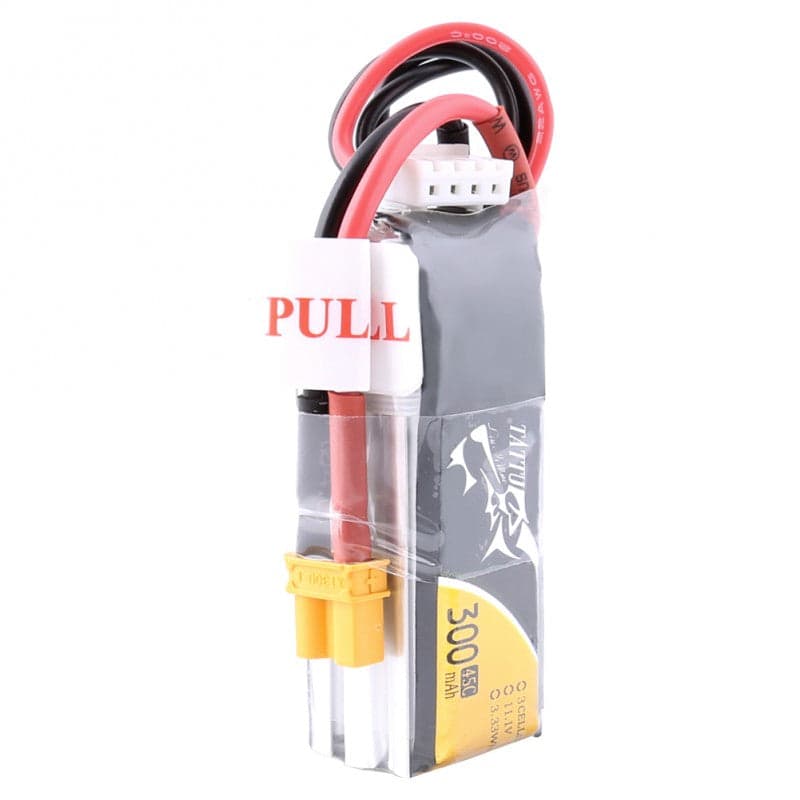 Tattu 300mAh 3S 45C Lipo Battery Pack XT30 for fpv drones 4