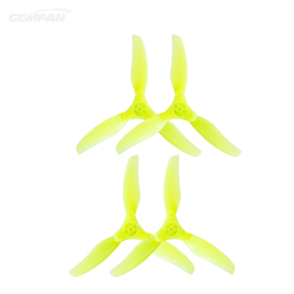 Gemfan F3015 Floppy Proppy 3-Blade Propellers (4 stuks) - YELLOW for fpv drones